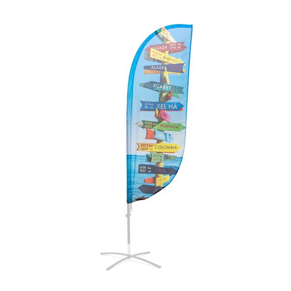 Beach Flag Fiber Paddle Graphic Small - ECO