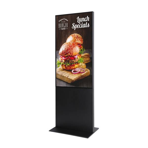 Smart Line Digital Totem With 55" Samsung Screen Black