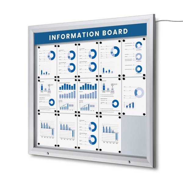 LEDCARD Kültéri Zárható Vitrin | 15xA4