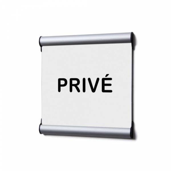 Door Sign 15,5 x 15,5 cm Set Private White