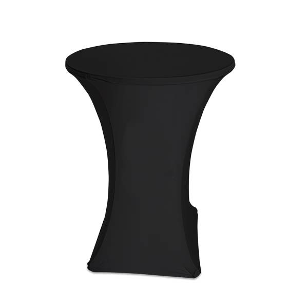 Table Cover Standing Round Black