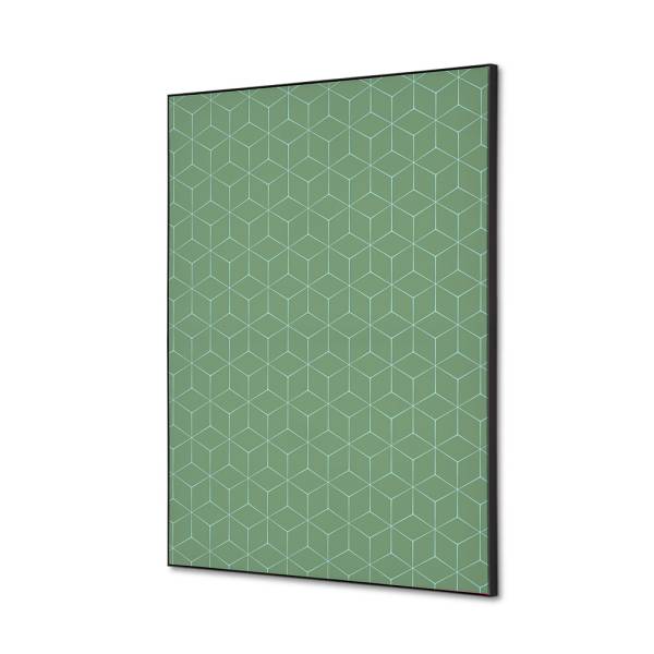 Textile Wall Decoration SET A2 Hexagon Green