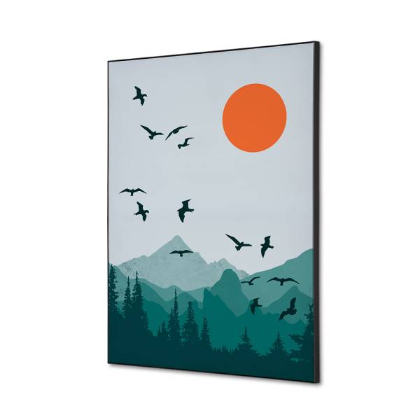 Textile Wall Decoration SET A2 Sun and Birds