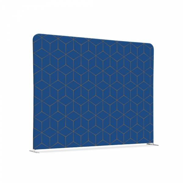 Textile Room Divider 150-150 Double Hexagon Blue-Brown