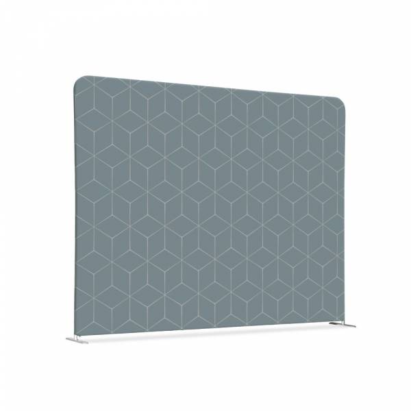 Textile Room Divider 200-150 Double Hexagon Grey